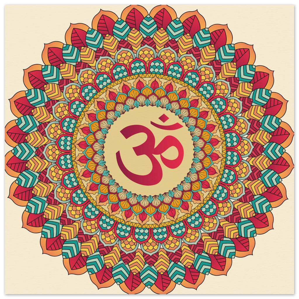A mandala fine art print with an islamic motif 