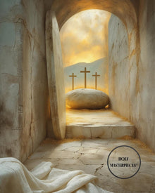 Empty Tomb Art Print | Resurrection Easter Symbol (Digital Download)