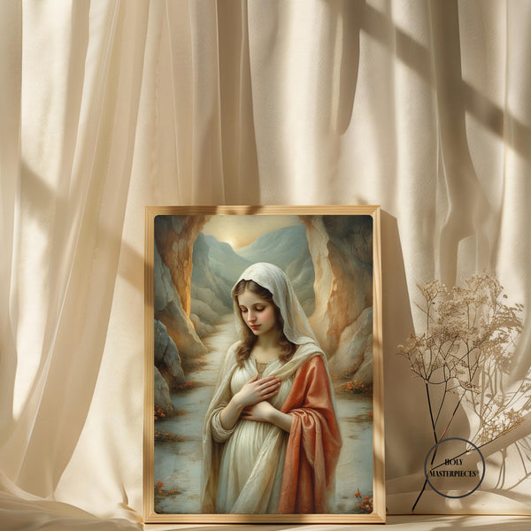 Hidden Path Madonna Print | Virgin Mary Wall Decor (Digital Download)