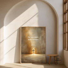 The Light Shines in the Darkness John 1:5 Print Christian Wall Art (Digital Download)