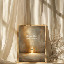 The Light Shines in the Darkness John 1:5 Print Christian Wall Art (Digital Download)