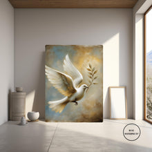 Dove with Olive Branch Print | Christian Art Wall Decor (Digital Download)