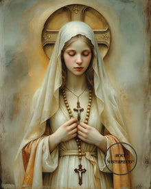 Rosary Devotion Collection Art Bundle | Christian Art Wall Decor (Digital Download)