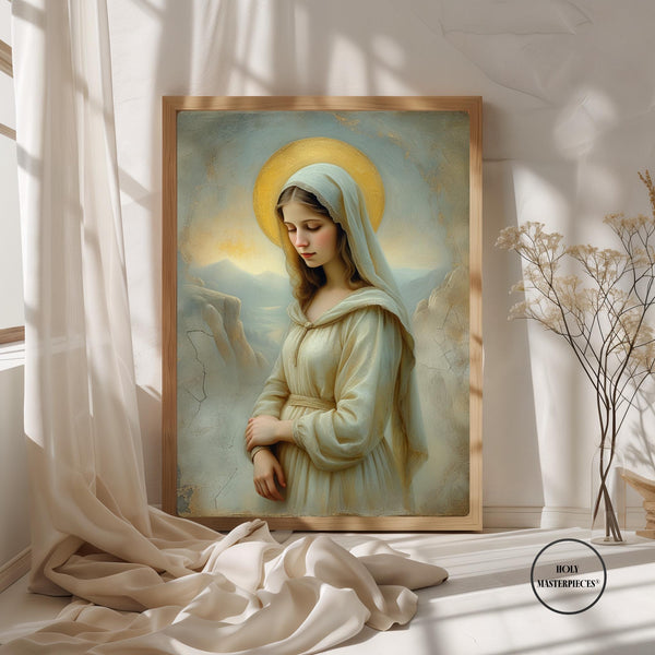 Hills of Humility Print | Christian Art Wall Decor (Digital Download)