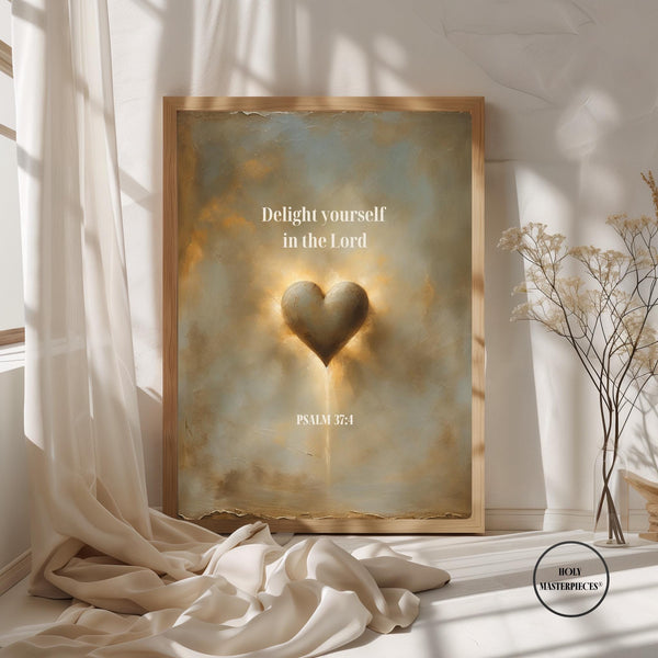 Delight Yourself in the Lord Psalm 37:4 Print Christian Wall Art (Digital Download)